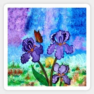 Iris at Sunrise Sticker